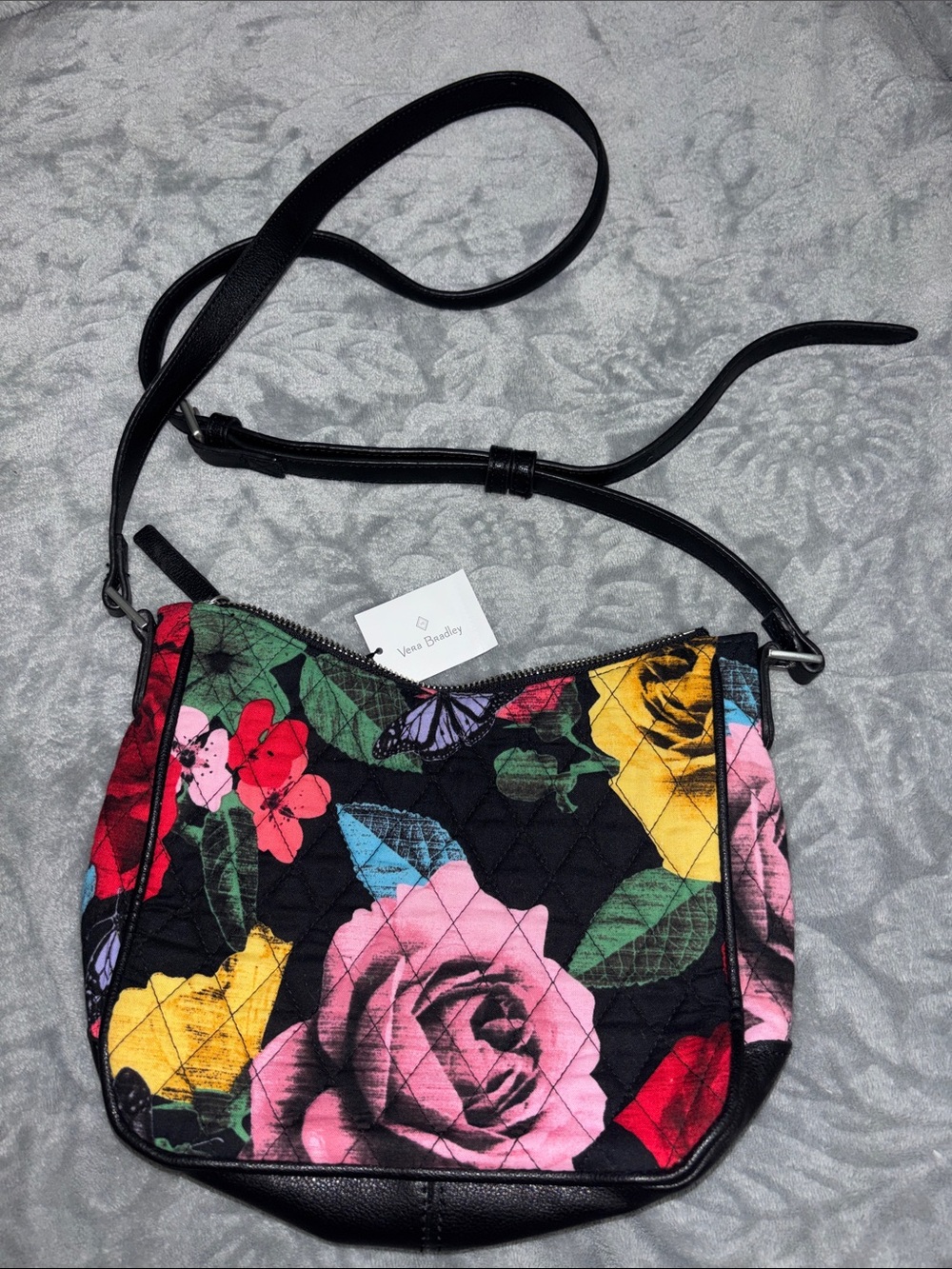 NWT Vera Bradley Mini Vivian Crossbody (Havana Rose)